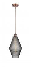 Innovations Lighting 516-1S-AC-G673-8 - Cascade - 1 Light - 8 inch - Antique Copper - Mini Pendant