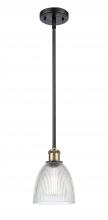 Innovations Lighting 516-1S-BAB-G382-LED - Castile - 1 Light - 6 inch - Black Antique Brass - Mini Pendant