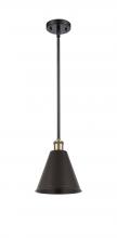 Innovations Lighting 516-1S-BAB-MBC-8-BK-LED - Berkshire - 1 Light - 8 inch - Black Antique Brass - Pendant