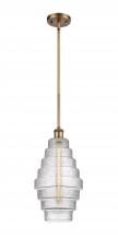Innovations Lighting 516-1S-BB-G672-8 - Cascade - 1 Light - 8 inch - Brushed Brass - Mini Pendant