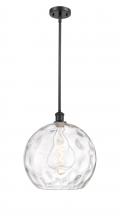 Innovations Lighting 516-1S-BK-G1215-14-LED - Athens Water Glass - 1 Light - 13 inch - Matte Black - Pendant