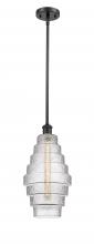 Innovations Lighting 516-1S-BK-G672-8 - Cascade - 1 Light - 8 inch - Matte Black - Mini Pendant