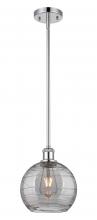 Innovations Lighting 516-1S-PC-G1213-8SM - Athens Deco Swirl - 1 Light - 8 inch - Polished Chrome - Mini Pendant