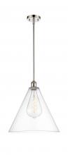 Innovations Lighting 516-1S-PN-GBC-162-LED - Berkshire - 1 Light - 16 inch - Polished Nickel - Pendant