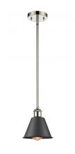 Innovations Lighting 516-1S-PN-M8-BK-LED - Smithfield - 1 Light - 7 inch - Polished Nickel - Mini Pendant