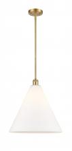 Innovations Lighting 516-1S-SG-GBC-161-LED - Berkshire - 1 Light - 16 inch - Satin Gold - Pendant