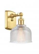 Innovations Lighting 516-1W-SG-G412-LED - Dayton - 1 Light - 6 inch - Satin Gold - Sconce