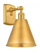 Innovations Lighting 516-1W-SG-MBC-8-SG-LED - Berkshire - 1 Light - 8 inch - Satin Gold - Sconce