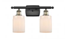Innovations Lighting 516-2W-BAB-G341-LED - Hadley - 2 Light - 15 inch - Black Antique Brass - Bath Vanity Light