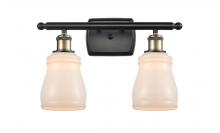 Innovations Lighting 516-2W-BAB-G391-LED - Ellery - 2 Light - 15 inch - Black Antique Brass - Bath Vanity Light
