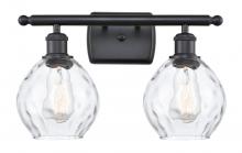 Innovations Lighting 516-2W-BK-G362-LED - Waverly - 2 Light - 16 inch - Matte Black - Bath Vanity Light
