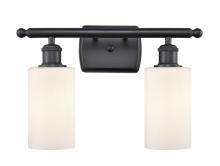 Innovations Lighting 516-2W-BK-G801-LED - Clymer - 2 Light - 14 inch - Matte Black - Bath Vanity Light