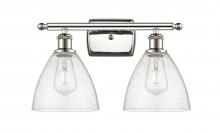 Innovations Lighting 516-2W-PN-GBD-754-LED - Bristol - 2 Light - 18 inch - Polished Nickel - Bath Vanity Light
