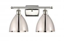 Innovations Lighting 516-2W-PN-MBD-75-PN-LED - Bristol - 2 Light - 18 inch - Polished Nickel - Bath Vanity Light