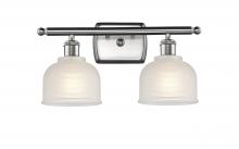 Innovations Lighting 516-2W-SN-G411-LED - Dayton - 2 Light - 16 inch - Brushed Satin Nickel - Bath Vanity Light