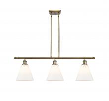 Innovations Lighting 516-3I-AB-GBC-81-LED - Berkshire - 3 Light - 36 inch - Antique Brass - Cord hung - Island Light