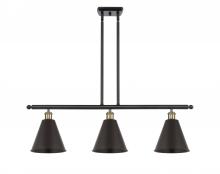 Innovations Lighting 516-3I-BAB-MBC-8-BK-LED - Berkshire - 3 Light - 36 inch - Black Antique Brass - Cord hung - Island Light