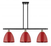 Innovations Lighting 516-3I-BAB-MBD-9-RD-LED - Plymouth - 3 Light - 36 inch - Black Antique Brass - Cord hung - Island Light