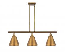 Innovations Lighting 516-3I-BB-MBC-8-BB-LED - Berkshire - 3 Light - 36 inch - Brushed Brass - Cord hung - Island Light
