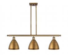 Innovations Lighting 516-3I-BB-MBD-75-BB-LED - Bristol - 3 Light - 36 inch - Brushed Brass - Cord hung - Island Light