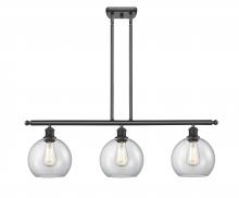 Innovations Lighting 516-3I-BK-G122-8-LED - Athens - 3 Light - 36 inch - Matte Black - Cord hung - Island Light