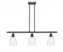 Innovations Lighting 516-3I-BK-G392-LED - Ellery - 3 Light - 36 inch - Matte Black - Cord hung - Island Light
