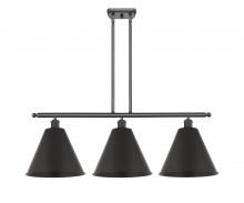 Innovations Lighting 516-3I-BK-MBC-12-BK-LED - Berkshire - 3 Light - 39 inch - Matte Black - Cord hung - Island Light