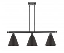 Innovations Lighting 516-3I-BK-MBC-8-BK-LED - Berkshire - 3 Light - 36 inch - Matte Black - Cord hung - Island Light