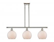Innovations Lighting 516-3I-PN-G121-8CSN-LED - Farmhouse Chicken Wire - 3 Light - 36 inch - Polished Nickel - Cord hung - Island Light
