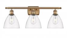 Innovations Lighting 516-3W-BB-GBD-752-LED - Bristol - 3 Light - 28 inch - Brushed Brass - Bath Vanity Light