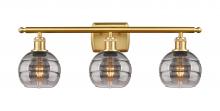 Innovations Lighting 516-3W-SG-G556-6SM - Rochester - 3 Light - 26 inch - Satin Gold - Bath Vanity Light