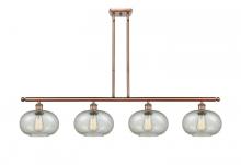 Innovations Lighting 516-4I-AC-G249-LED - Gorham - 4 Light - 48 inch - Antique Copper - Cord hung - Island Light