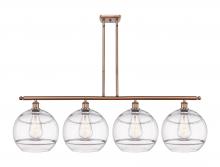 Innovations Lighting 516-4I-AC-G556-12CL - Rochester - 4 Light - 50 inch - Antique Copper - Cord hung - Island Light