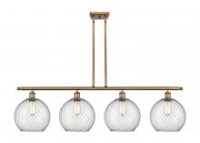 Innovations Lighting 516-4I-BB-G122-10CSN-LED - Farmhouse Chicken Wire - 4 Light - 48 inch - Brushed Brass - Cord hung - Island Light