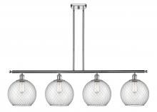 Innovations Lighting 516-4I-PC-G122-10CSN-LED - Farmhouse Chicken Wire - 4 Light - 48 inch - Polished Chrome - Cord hung - Island Light