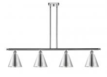 Innovations Lighting 516-4I-PC-MBC-8-PC-LED - Berkshire - 4 Light - 48 inch - Polished Chrome - Cord hung - Island Light