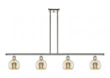 Innovations Lighting 516-4I-PN-G128-6 - Athens - 4 Light - 48 inch - Polished Nickel - Cord hung - Island Light