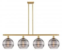 Innovations Lighting 516-4I-SG-G556-10SM - Rochester - 4 Light - 48 inch - Satin Gold - Cord hung - Island Light