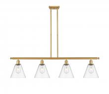 Innovations Lighting 516-4I-SG-GBC-82-LED - Berkshire - 4 Light - 48 inch - Satin Gold - Cord hung - Island Light