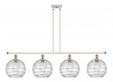 Innovations Lighting 516-4I-WPC-G1213-10-LED - Athens Deco Swirl - 4 Light - 48 inch - White Polished Chrome - Cord hung - Island Light