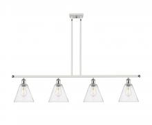 Innovations Lighting 516-4I-WPC-GBC-84-LED - Berkshire - 4 Light - 48 inch - White Polished Chrome - Cord hung - Island Light