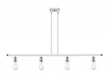 Innovations Lighting 516-4I-WPC-LED - Bare Bulb - 4 Light - 48 inch - White Polished Chrome - Cord hung - Island Light