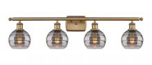 Innovations Lighting 516-4W-BB-G556-6SM - Rochester - 4 Light - 36 inch - Brushed Brass - Bath Vanity Light