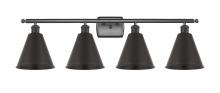 Innovations Lighting 516-4W-BK-MBC-8-BK-LED - Berkshire - 4 Light - 38 inch - Matte Black - Bath Vanity Light