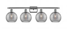 Innovations Lighting 516-4W-PC-G1213-8SM - Athens Deco Swirl - 4 Light - 38 inch - Polished Chrome - Bath Vanity Light