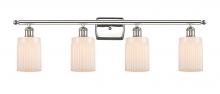 Innovations Lighting 516-4W-PN-G341-LED - Hadley - 4 Light - 35 inch - Polished Nickel - Bath Vanity Light