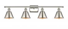 Innovations Lighting 516-4W-PN-M8-LED - Smithfield - 4 Light - 37 inch - Polished Nickel - Bath Vanity Light