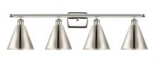 Innovations Lighting 516-4W-PN-MBC-8-PN-LED - Berkshire - 4 Light - 38 inch - Polished Nickel - Bath Vanity Light