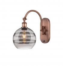 Innovations Lighting 518-1W-AC-G556-8SM - Rochester - 1 Light - 8 inch - Antique Copper - Adjustable Swing Arm