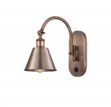 Innovations Lighting 518-1W-AC-M8-LED - Smithfield - 1 Light - 7 inch - Antique Copper - Adjustable Swing Arm